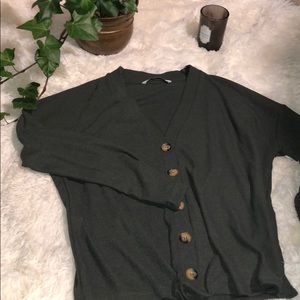 Oversized Button Up Cardigan